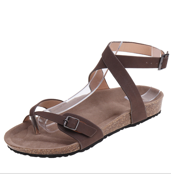 Women's Roman Strap Cork Sandals